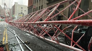 CRANE COLLAPSING COMPILATION CRANE OPERATING FAILS [upl. by Larok448]