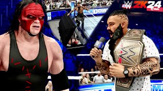 WWE 2K24 MyRISE  I Destroyed KANE in a CASKET MATCH 🤯 [upl. by Lyrrehs]