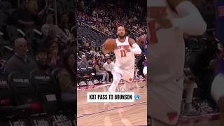 Teamwork  Kat Pass To Brunson 🥶🔥 nba shorts [upl. by Ennovy722]