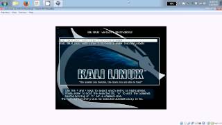 Kali Linux 110 64bit VirtualBox install in Windows 7 [upl. by Edlitam]