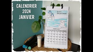 Calendrier 2024  Janvier [upl. by Leumel]