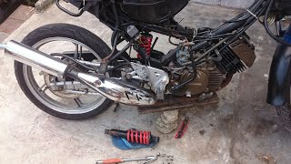 Tutorial Cara Memasang Monoshock Modenas Dinamik 120 [upl. by Christoper]