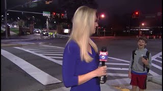 FOX 5 DC reporter hilariously interrupted by screaming boy  FOX 5 DC [upl. by Cordova]