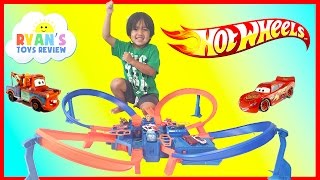 Hot Wheels Criss Cross Crash Track Motorized Toys Cars for Kids [upl. by Aslin391]