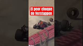 El peor choque de Max Verstappen f1 formula1 max verstappen redbull [upl. by Lleder]