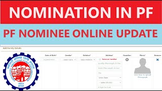 How to add Nominee in PF account online 2024  PF Nominee Update Online pf epfo epf nomination [upl. by Lerim]