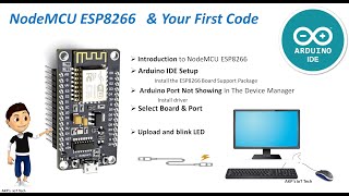 ESP8266 NodeMCU amp Your First Code  Arduino IDE 232 2024 [upl. by Derr]