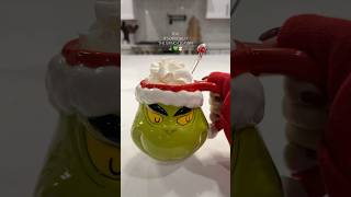 The Grinch 🎄💚 christmas hotcocoabar satisfying chocolate thegrinch asmr viral short fyp [upl. by Ocicnarf841]