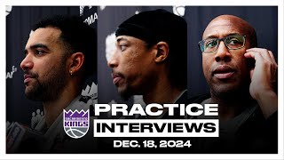 Trey Lyles DeMar DeRozan amp Coach Brown  Practice Interviews [upl. by Attenyw]