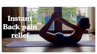 Back pain instant relief yoga practice yoga backpainrelief yogainspiration [upl. by Ultun]