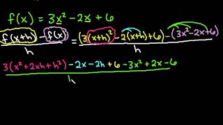 Difference Quotient  Quadratic Function [upl. by Lebaron253]