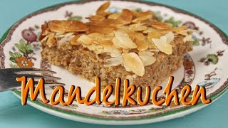 Mandelkuchen Rezept  schneller amp einfacher Blechkuchen [upl. by Lonny10]