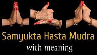 Samyukta Hasta Mudras  Lesson 3  Double Hand Gestures with Meaning  Indian Classical Dance [upl. by Sharona]