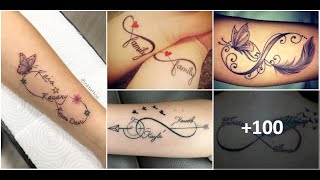 Los 50 Mejores Tatuajes de Amor Infinito 🖤💞❤️ [upl. by Akinam]