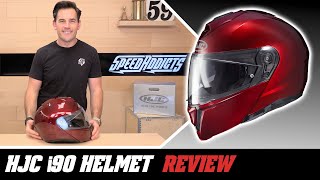 HJC i90 Modular Helmet Review at SpeedAddictscom [upl. by Nimajeb]