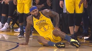 DeMarcus Cousins Quad Injury  Game 2  Clippers vs Warriors  2019 NBA Playoffs [upl. by Dorweiler]