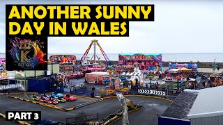 We rode a runaway train at Knightlys Funfair  Vlog  Wales [upl. by Helsell909]