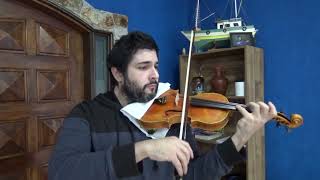 Ferdinand Kuchler  Violin Concertino  Op 11  2 Mov [upl. by Annodas]