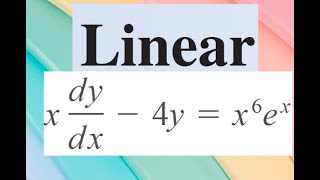 Solve a None Standard Linear ODE Using Integration By Parts of x6 ex [upl. by Aprile713]