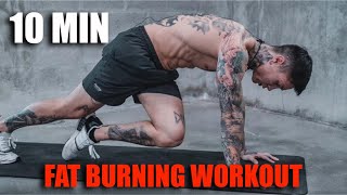 10 Min Fat Burning Workout  No Equipment [upl. by Entsirhc581]