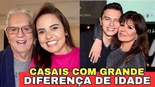 42 CASAIS FAMOSOS COM GRANDE DIFERANÇA DE IDADE [upl. by Haimes]