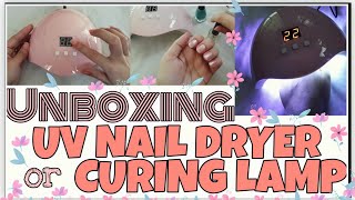 Unboxing LED UV Nail Gel Curing Lamp 54W 18 LEDTutorial amp ReviewIts MarLah [upl. by Leuqcar]