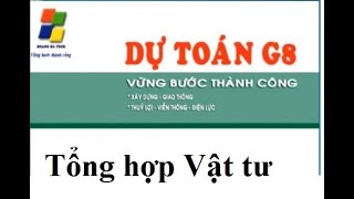 Tổng hợp vật tư  Dự toán G8  Mobile 0974505320 [upl. by Biles]