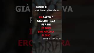 Storia damore  Adriano Celentano karaokestrumentaletestolyrics [upl. by O'Rourke]