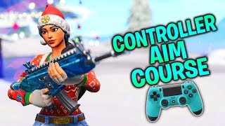 Insane Aim Course for Controller Players WarmUp Course Fortnite Console PS4Xbox [upl. by Vareck957]