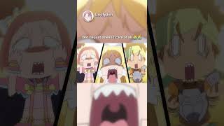 He just doesnt care at all😭😭 animememes animemoments anime animeedit shorts [upl. by Anaibib98]