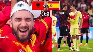 ALBANIEN ist raus aber wir feiern trotzdem 😂🇦🇱 Albanien vs Spanien Vlog 🏟️⚽ euro2024 [upl. by Konrad254]