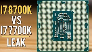 Intel i7 8700K vs 7700K Gaming Benchmarks [upl. by Keese]