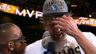 Dirk Nowitzki Receives the Finals MVP [upl. by Hsoj]