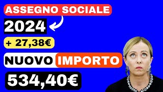 🔴 ASSEGNO SOCIALE ➜ COME AUMENTA NEL 2024❓ [upl. by Ahsenahs]