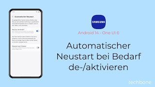 Automatischer Neustart bei Bedarf aktivieren oder deaktivieren  Samsung Android 14  One UI 6 [upl. by Rangel]