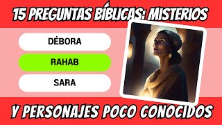 ¿Conoces los MISTERIOS y PERSONAJES Poco Conocidos de la BIBLIA ¡Pon a prueba tu CONOCIMIENTO [upl. by Acimat]