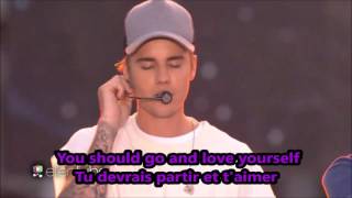 justin bieber love yourself lyrics traduction purpose album [upl. by Coulombe884]