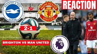 Brighton vs Manchester United 21 Live Stream Premier League Football EPL Match Score Highlights Utd [upl. by Rolando794]