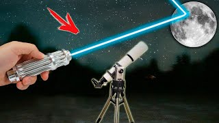 Cheguei à lua com meu laser de 10000 mW [upl. by Ellenij87]