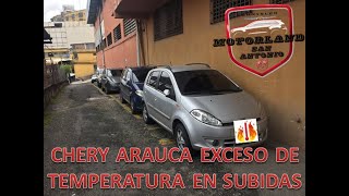 Chery Arauca exceso de temperatura en subidas [upl. by Naquin442]