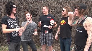 Asking Alexandria Interview 4 in Omaha NE  Backstage Entertainment [upl. by Zahc]