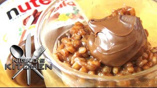 Nutella Rice Pudding  Video Recipe [upl. by Ahseihs172]