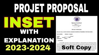 INSET PROJECT PROPOSAL [upl. by Seuqcaj]