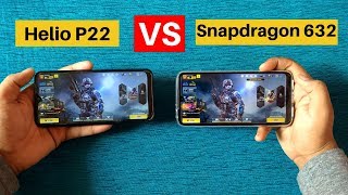 Qualcomm Snapdragon 632 VS Mediatek Helio P22  Which is better for you camparision in hindi [upl. by Aerdnuahs47]