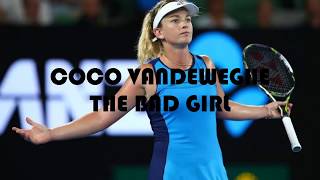 Coco Vandeweghe The Bad Girl  Actitude on court and handshake [upl. by Aronid]