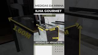 Qual a medida minima para Ilha de cozinha Pequena [upl. by Yesnel]