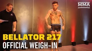 Bellator 217 Official WeighIn Highlights  MMA Fighting [upl. by Graham]