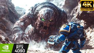 HELBRUTE PC RTX 4090 ULTRA Realistic Graphics 4K Warhammer 40K Space Marine 2 [upl. by Nuhsed614]