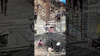 Workers at highrise construction site sand workers menatwork [upl. by Darryl293]