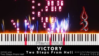 Two Steps From Hell  Victory  Piano particles effect Midi created by Piano TOLE [upl. by Itoc]